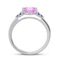 thumbnail image 4 of 2.15 Carat Round Cut Pink Sapphire & Blue Sapphire Gemstone Unique Proposal Ring for Women Solid 14K White Gold Size 9 by Diamond-Capitals, 4 of 7