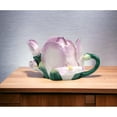 thumbnail image 2 of Ceramic Iris Flower Teapot 6.5 inches, 2 of 3