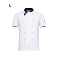thumbnail image 3 of maskred Soft Texture And Colorfast - Durable Polyester Kitchen Work Apron Suit For Kitchen Working Convenient Breathable Fabric White L, 3 of 6