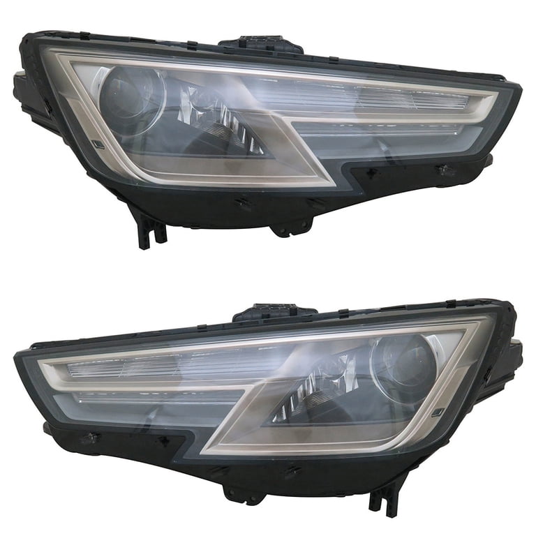 New Pair Of Headlights Compatible With Audi A4 Quattro Progressiv 