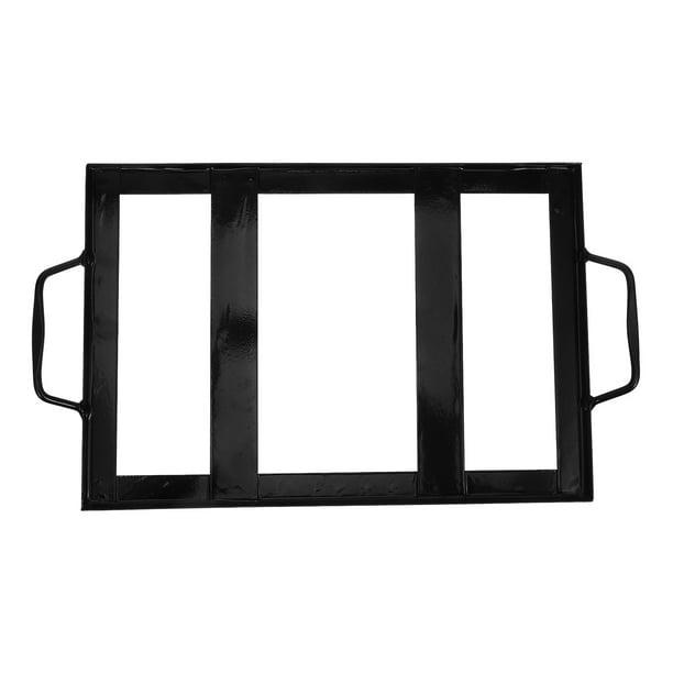 Sal para barbacoa negra, soporte de hierro esmaltado para restaurante, accesorio para barbacoa