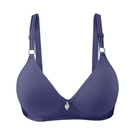 Clearance!Uooqdmx Bras for Women Push Up Bra Bras Sexy Up Wireless Solid Color Underwear Adjustable Breathable Comfort Support Anti Drop Bra Comfortable Bras for Women Navy XXL