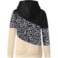 thumbnail image 4 of Hoodies for Women Pullover Cowl Neck Casual Long Sleeve Colorblock Hooded Sweatshirts Sweaters Fall Tops, 4 of 5