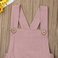 thumbnail image 4 of Newborn Baby Summer Romper Unisex Solid Color Jumpsuit Sleeveless Overalls Outfits 1Pcs, 4 of 7
