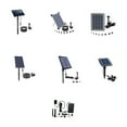 thumbnail image 4 of Solar Fountain Waterfall Pump Outdoor Rotatable 4 Rotatable Upgraded Panel Solar Nozzles Landscape Decoration Decorative Pond for Bird Bath Pool Fish Tank 8W, 4 of 9