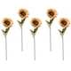thumbnail image 4 of KAKOWELY 5 girasoles artificiales decorativos de estilo retro (amarillo), 4 of 5
