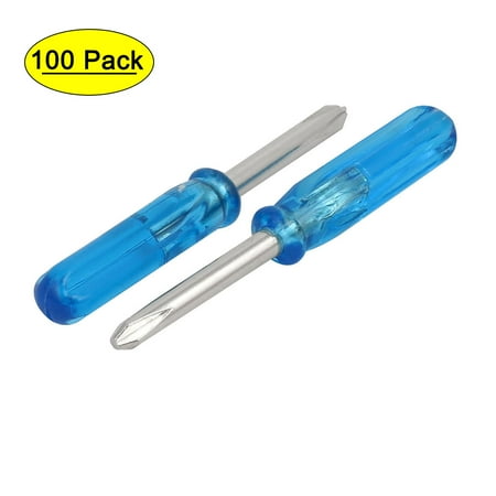 

Unique Bargains 3mm Tip Plastic Handle Screwdrivers Driver Repairing Tool Blue 100pcs