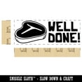 thumbnail image 2 of Well Done Steak Teacher Student School Self-Inking Rubber Stamp Ink Stamper - Orange Ink - Large 2-3/4 Inch, 2 of 7