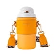 thumbnail image 2 of Women Vacuum Portable Pearl Chain Replacement Stylish Stylish Decorative Solid Color 580ml Girls Ladies Vacuums Flask Water Bottle Drinkware Yellow, 2 of 9