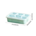 thumbnail image 3 of Qiweii Lunchable Container - 4 Pack Bento Lunch Box, 4-Compartment Snackle Box Container for Collge Work Travel, Bento Box, 3 of 6