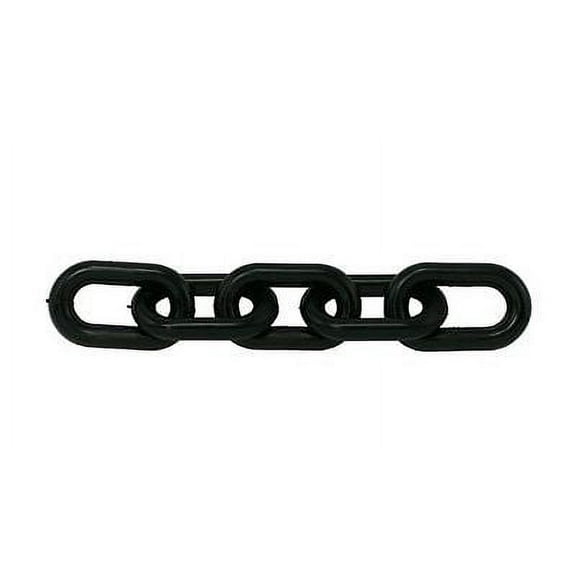 Mr. Chain Plastic Barrier Chain, 1.5 Diameter, 100' Length, Black