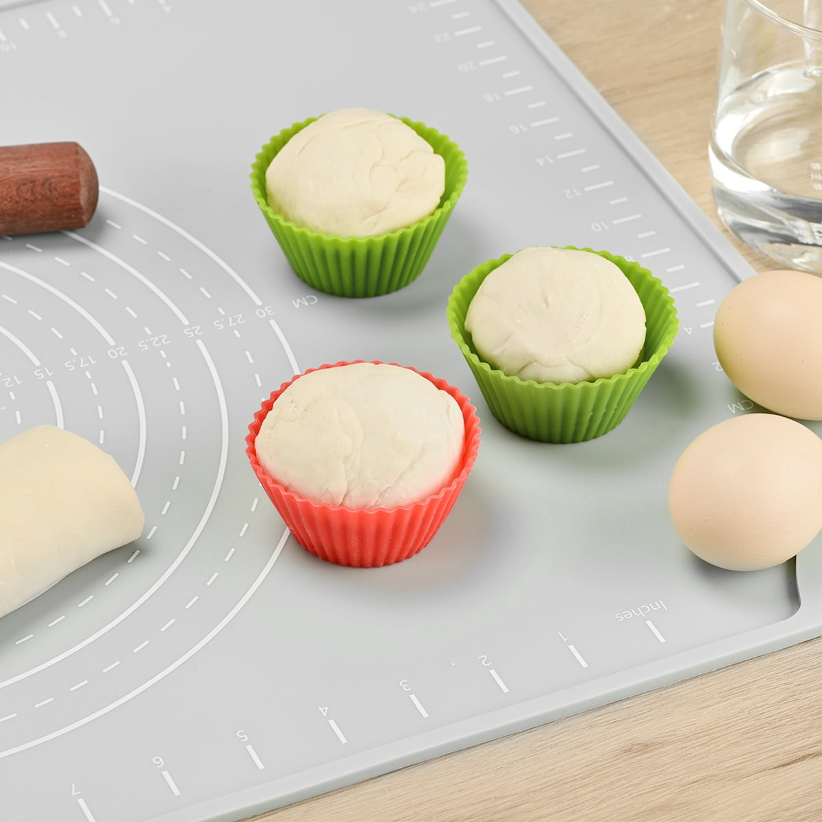 EuChoiz Silicone Pastry Mat 20" x 16" Non Stick Baking Mat Food Grade Silicone Rolling Dough Mat