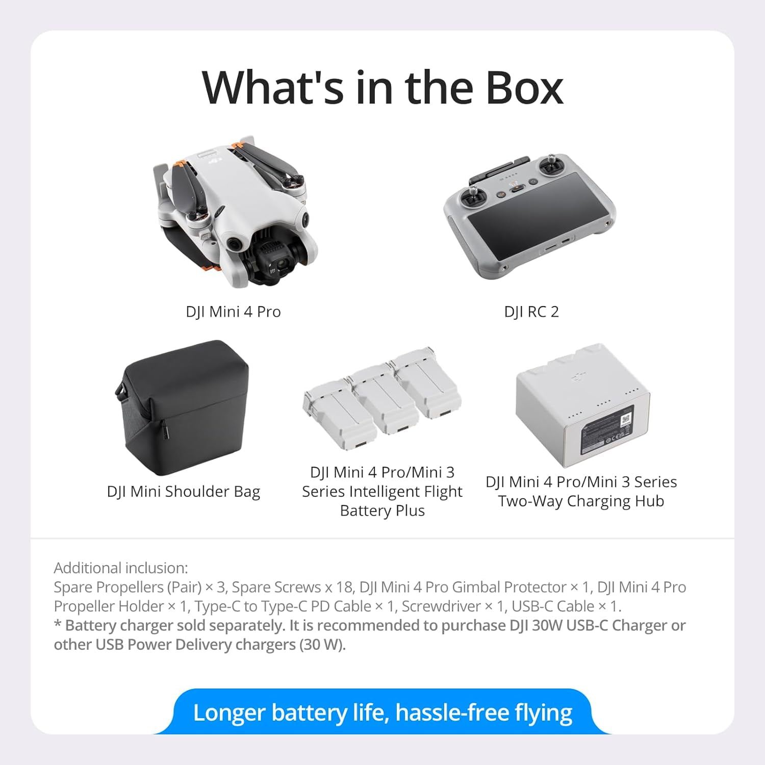DJI Mini 4 Pro Folding Drone with RC 2 Remote (w/ Screen) Fly More Combo Plus, 4K HDR Video Camera, Under 249g,Omnidirectional Sensing, 3 Plus Battery Bundle with Deco Gear Hard Case & Accessories