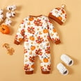 thumbnail image 5 of Futezty Toddler Boys Girls Clothes Fall Winter Outfit Sets, Baby Outfits Long Sleeve Round Neck Animal Elastic Waist 6M 1T 2T 3T 4T 5T 3PCS Thanksgiving, 5 of 9