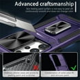 thumbnail image 5 of Allytech Galaxy S23 FE Case with Ring Holder Stand, Shockproof Hybrid Rugged Heavy Duty Protective Compatible with Car Mount Bumper Phone Case for Samsung Galaxy S23 FE - Purple, 5 of 10