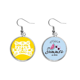 thumbnail image 1 of Año de Tiger animal China Zodiac Pendientes de sandía verano lóbulo desgaste Unbranded M, 1 of 3