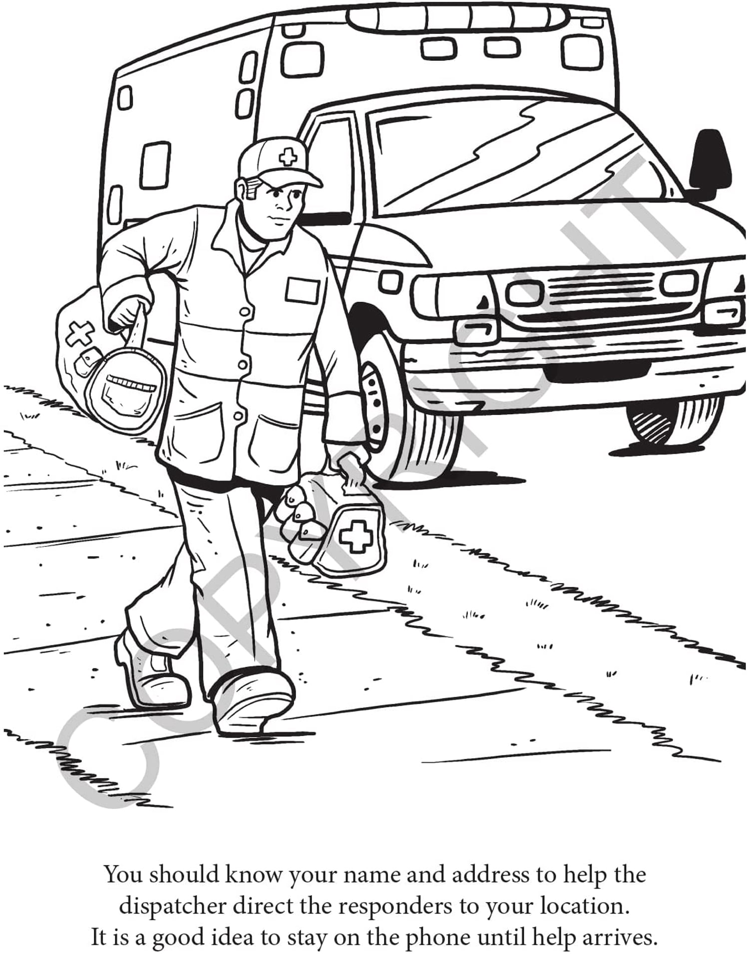 25 Pack - Learn About 911 Kid's Educational Coloring & Activity Books