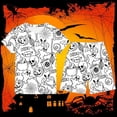 thumbnail image 2 of LIIPEE Halloween Graphic Pajamas For Boys Short Sleeve Tees And Shorts Pajama Set 2 Piece Kids Comfortable Cute Everyday Sleepwear,7-8 Years, 2 of 4