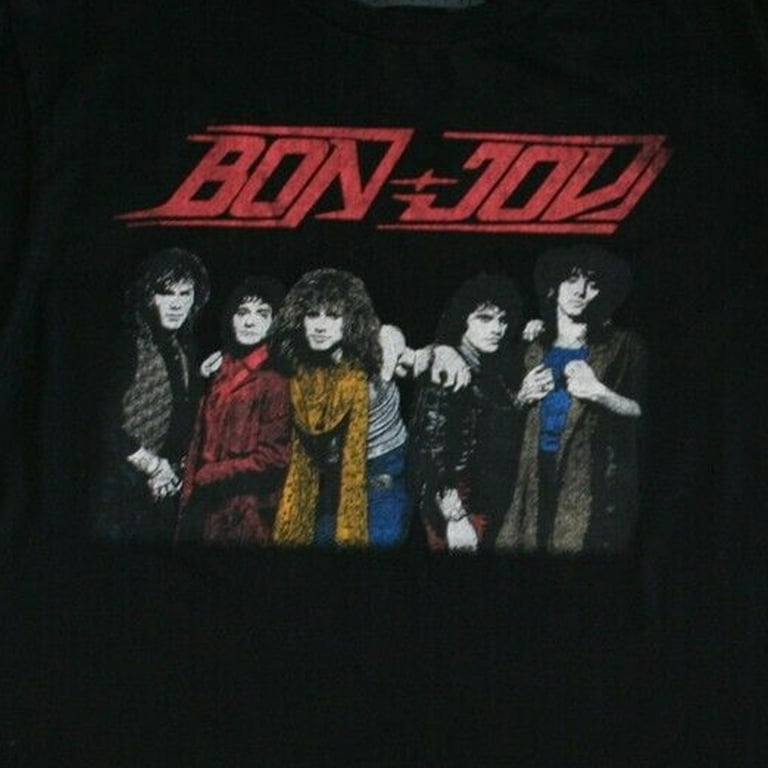 Bon Jovi Slippery When Wet Retro Concert Tour 1987 Men's T-Shirt