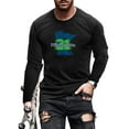thumbnail image 1 of UKAP T-Shirt Homme Col Rond Tops Manches Longues en Vrac Pull de Chute 03 S, 1 of 2