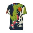 thumbnail image 3 of Haiem Hip Hop Hipster Baseball Jersey Button Down Shirts Sports Uniforms Men Women Jersey(Dinosaur Basketball Player,Medium), 3 of 9