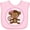 AD-Pink, variant on Inktastic Monkey Girl Girls Baby Bib