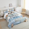 thumbnail image 3 of Manfei Starfish Sealife Bedding Twin Comforter Set, Rustic Farmhouse Down Comforter, Wooden Plank Reversible Duvet Insert, Ultra Soft Room Decorative, 2pcs, 3 of 8