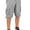 Gray, variant on North 15 Mens Belted Cotton Military Style Multi Pocket Cargo Short-13006-Chr-38