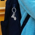 thumbnail image 1 of OULII 2Pcs Badminton Racket Key Chain in Zinc Alloy for Christmas and Birthday Party Favors, 1 of 8