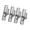 Four silver, variant on NEXAVKPR 1/2/4 Pack Wall Mount Gate Hinges Portable Wall Plate Hinges for Outdoor Chain Link Fence Gate with 5/8Inch Hinges Pin