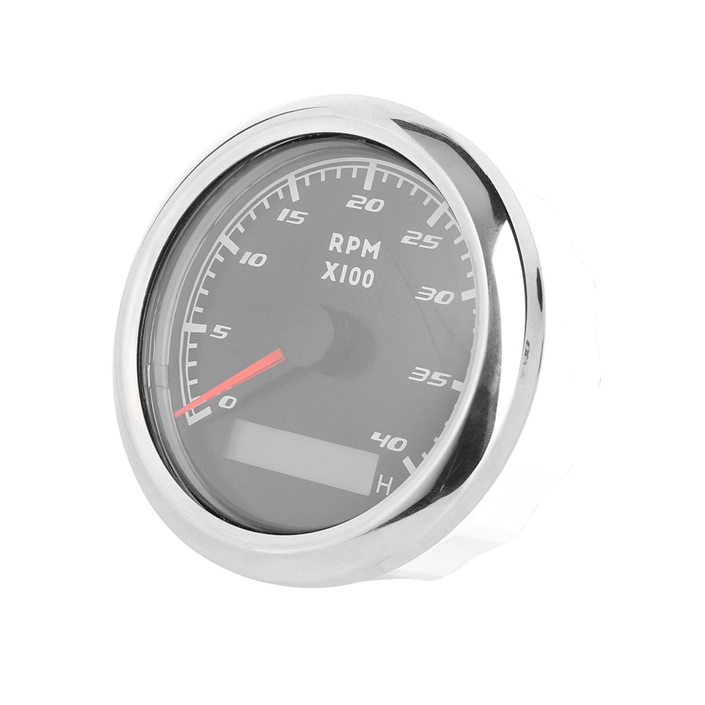 Tachometer Gauge, 12V/24V Boat Tachometer Antifog For Marine For