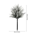 thumbnail image 3 of ZZkhGO Feuilles Rouges Artificielles, Couverture de Sol en Plastique Synthétique, Arbre de Jardin Extérieur Réaliste avec Base à Pic pour Arrangements Floraux en Pot, Blanc, 3 of 6