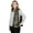 Black Beige, variant on Women's Classic Leopard Print Scarf Contrasting Stripes Lightweight Shawl Wrap Scarves- Red Green