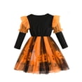 thumbnail image 6 of YUEHUA Toddler Girls Halloween Sparkly Tutu, Glitter Mesh Bodice with Double Skirt, Adorable A-Line Family Party Outfit for Kids 2-4T, 6 of 9
