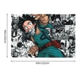 thumbnail image 2 of My Hero Academia Tapestry, Anime Wall Poster Art, Wall Tapestry For Bedroom Living Room Dorm Room, Wall Hanging For Festival Party Events Background Photography Backdrop, 60x40 Inch, 2 of 9