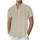 thumbnail image 1 of pstuiky camisetas de hombre, Blusas y camisas de manga corta con cuello redondo y empalme irregular para hombre ropa de hombre m, 1 of 5