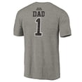 thumbnail image 3 of Men's Gray Portland Trail Blazers Greatest Dad Tri-Blend T-Shirt, 3 of 3