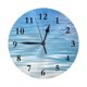 thumbnail image 1 of Reloj de pared Into The Blue: reloj de pared silencioso de 10 pulgadas que no hace tictac, estilo rústico retro campestre, decorativo para sala de estar, cocina, hogar, baño y dormitorio, 1 of 7