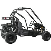 Coleman Powersports GK200 196cc Gas Powered Go-Kart, Two-Seater Off-Road Vehicle Up to 23 MPH, Rugged Suspension, Pull-Start Engine, Ages 13+, Red