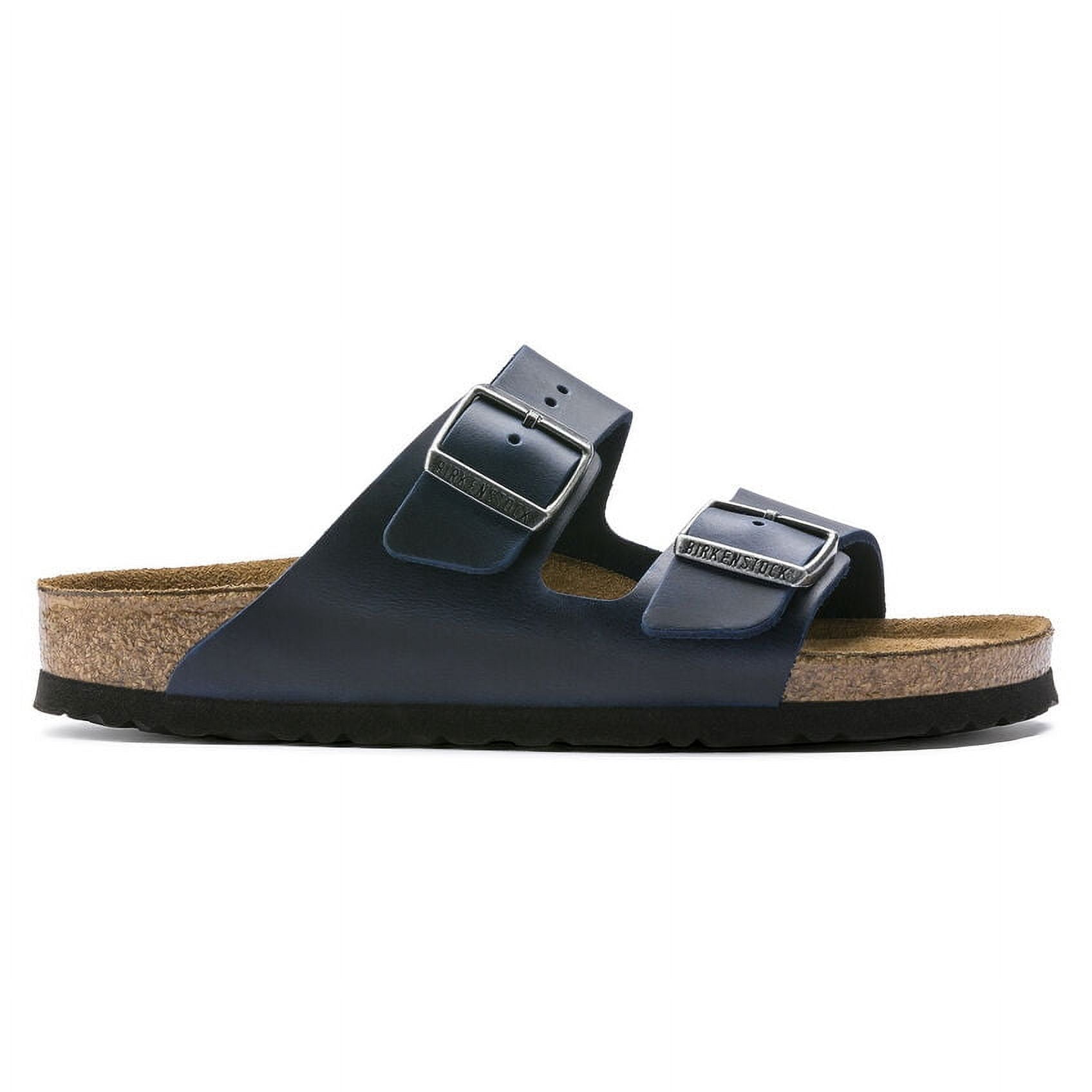 BIRKENSTOCK Unisex Arizona Soft Footbed Blue Oiled Nubuck Leather - 1013643  OILED NUBUCK BLUE