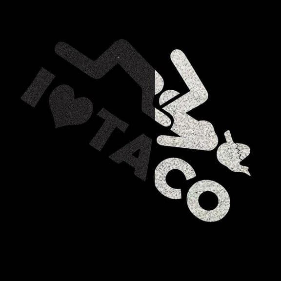 I Love Taco Chicks JDM Mexicana Vinyl Decal Sticker UV & Waterproof Bumper Window Laptop Automotive Water Bottle Gift accessories – BLACK REFLECTIVE 7"