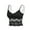 B - Black, variant on Women's Lace Padded Bralette Casual Lace Crochet Spaghetti Strap Cami Crop Top V Neck Camisole "S/M,White"