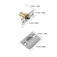 thumbnail image 2 of Raindrops 4Sets Invisible Design Stainless Steel Adjustable Ball Catch for Closet Door with Strike Plate Plated Silver Finish, 2 of 6