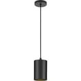thumbnail image 2 of 5"  Black Outdoor Aluminum Cylinder Cord-Mount Hanging Light, 2 of 4