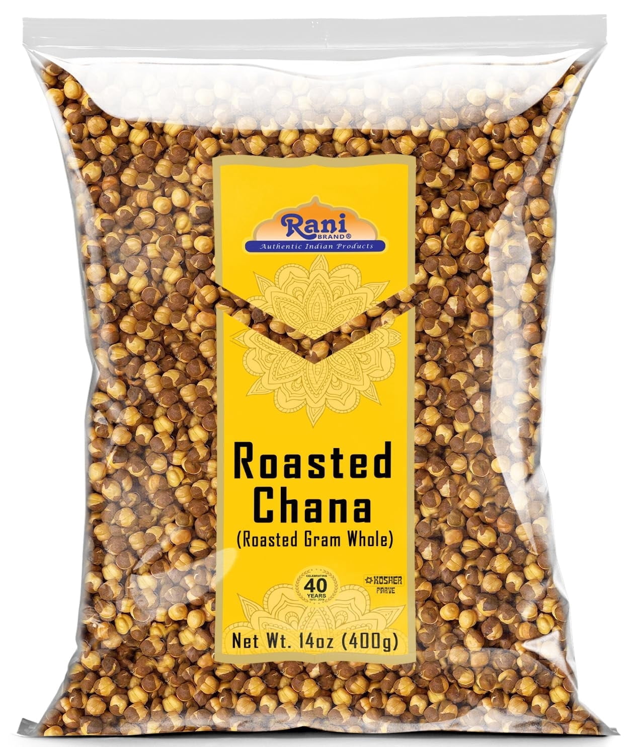 Rani Brand Organic Kala Chana Desi Chickpeas with Skin 64oz 1.81kg