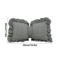 thumbnail image 3 of Deeceymbur Plaid Bow Pillow 19.6x11.8x1.5in Two Purpose Sofa Cushion Waist Pillow Christmas and Halloween Gifts, 3 of 6