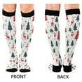thumbnail image 2 of joogoo Christmas Tree Reindeer Long Socks Women Men Knee High Sock, 2 of 8