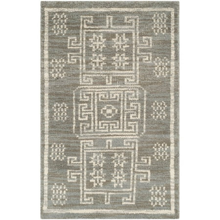 - Safavieh Kenya Weldon Hand-Knotted Wool Area Rug or Runner, Grey