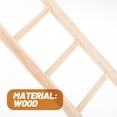 thumbnail image 2 of Escalera de madera para jaula de loros, escalera para pájaros, escalera para pájaros mordisqueadores, juguete para pájaros, escalera para trepar., 2 of 8