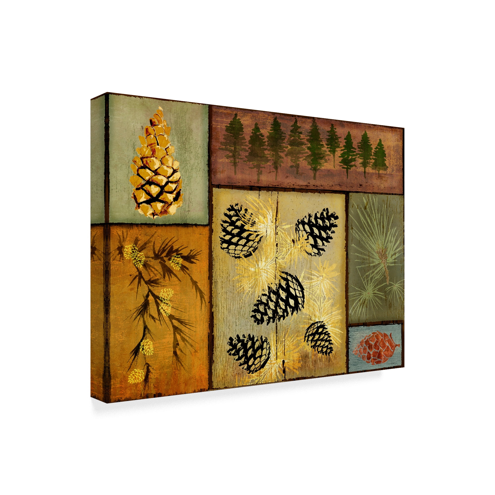 Trademark Fine Art 'Pines And Oak I' Canvas Art by Art Licensing Studio